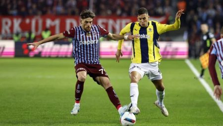 Fenerbahçe – Trabzonspor: Olası 11’ler